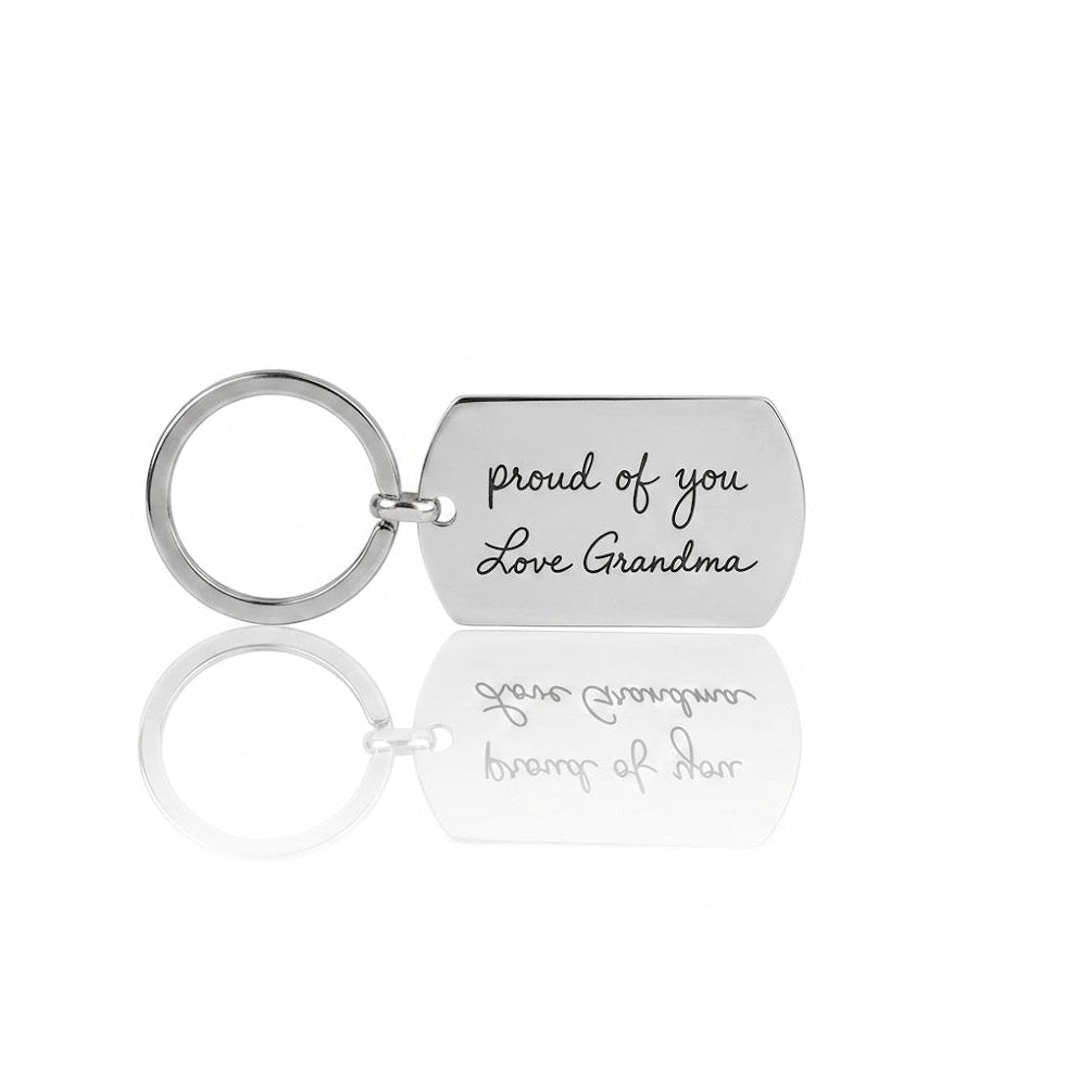 Handwritten Tag Keychain