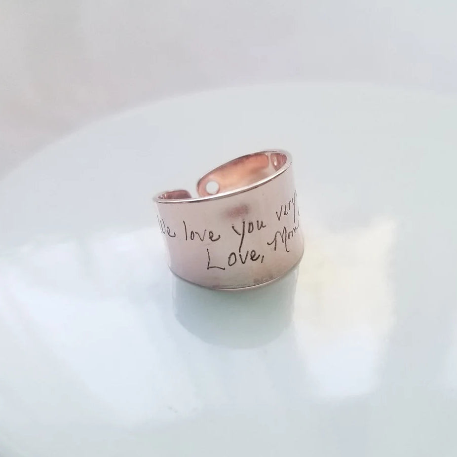 Engraved Cuff Ring