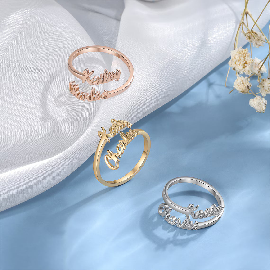 Personalised Couple Name Ring
