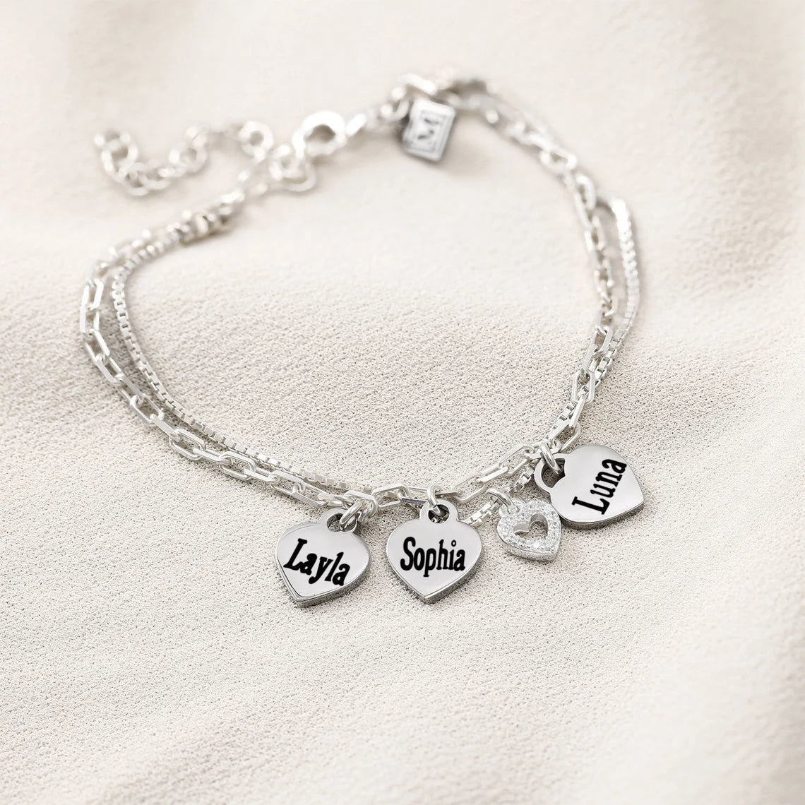 Personalised Heart Bracelet