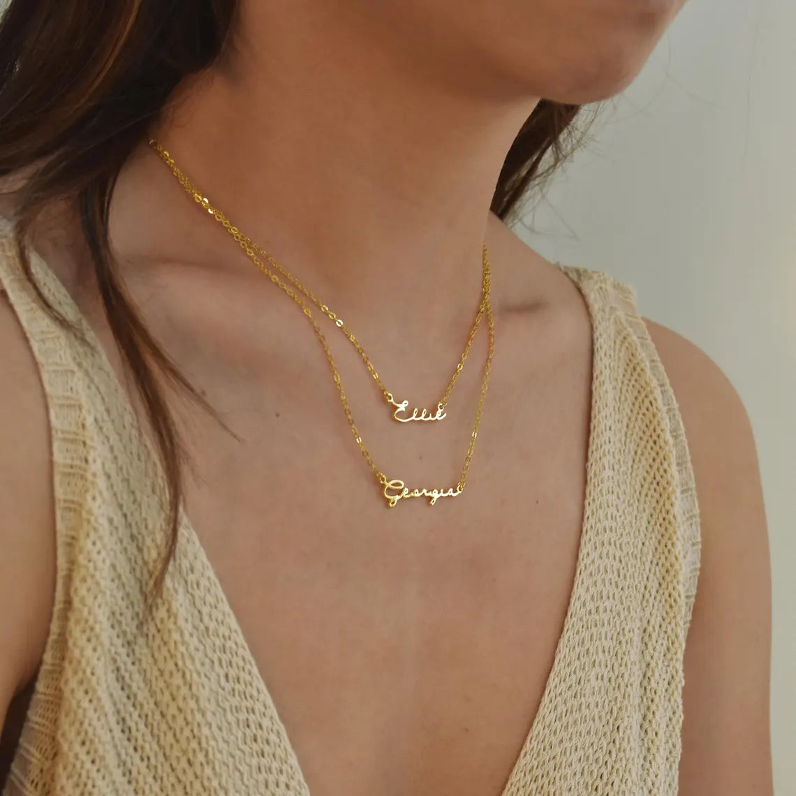 Layered Name Necklace