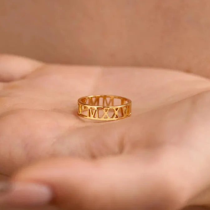 Personalised Roman Ring
