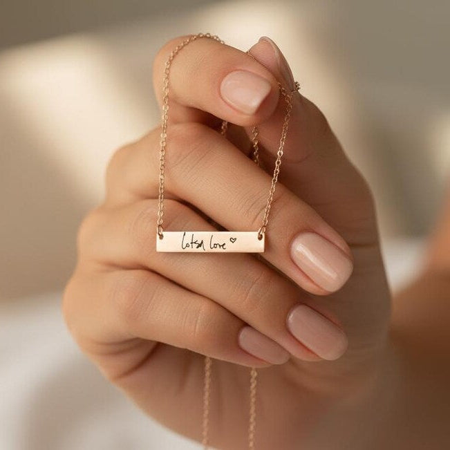 Message Bar Necklace