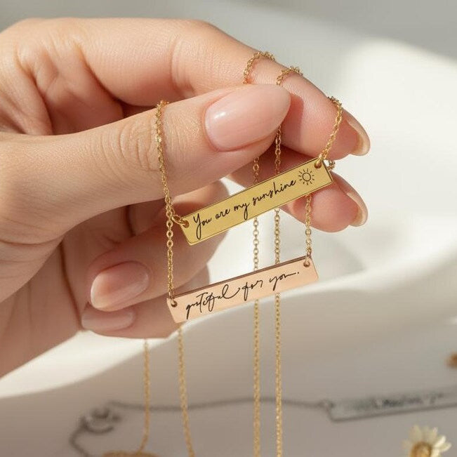 Message Bar Necklace