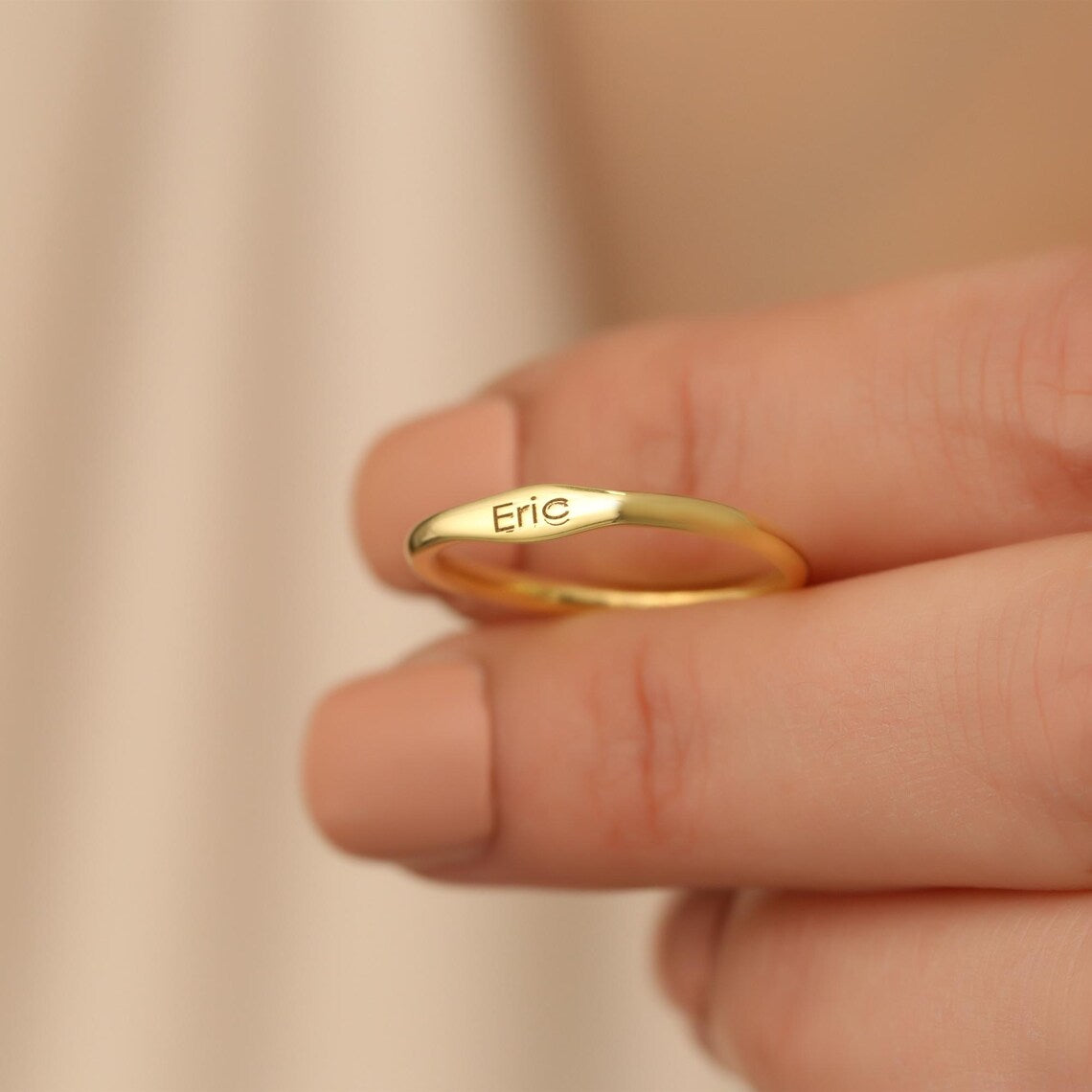 Signature Name Ring