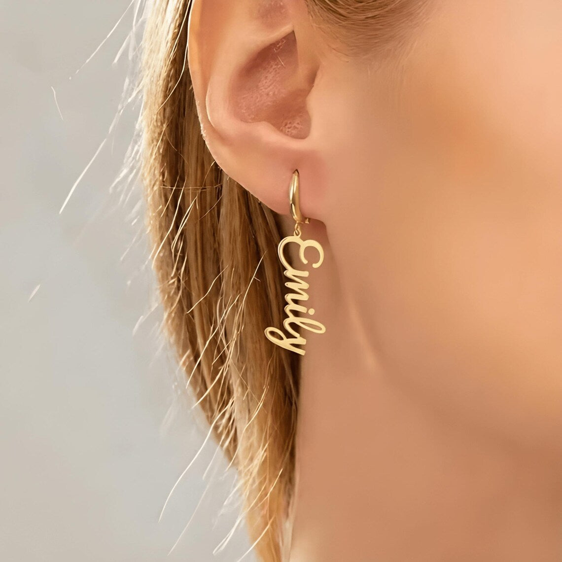 Script Name Earrings