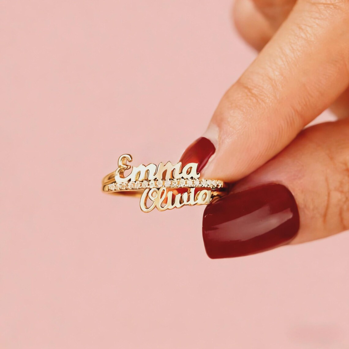 Personalised Couple Name Ring