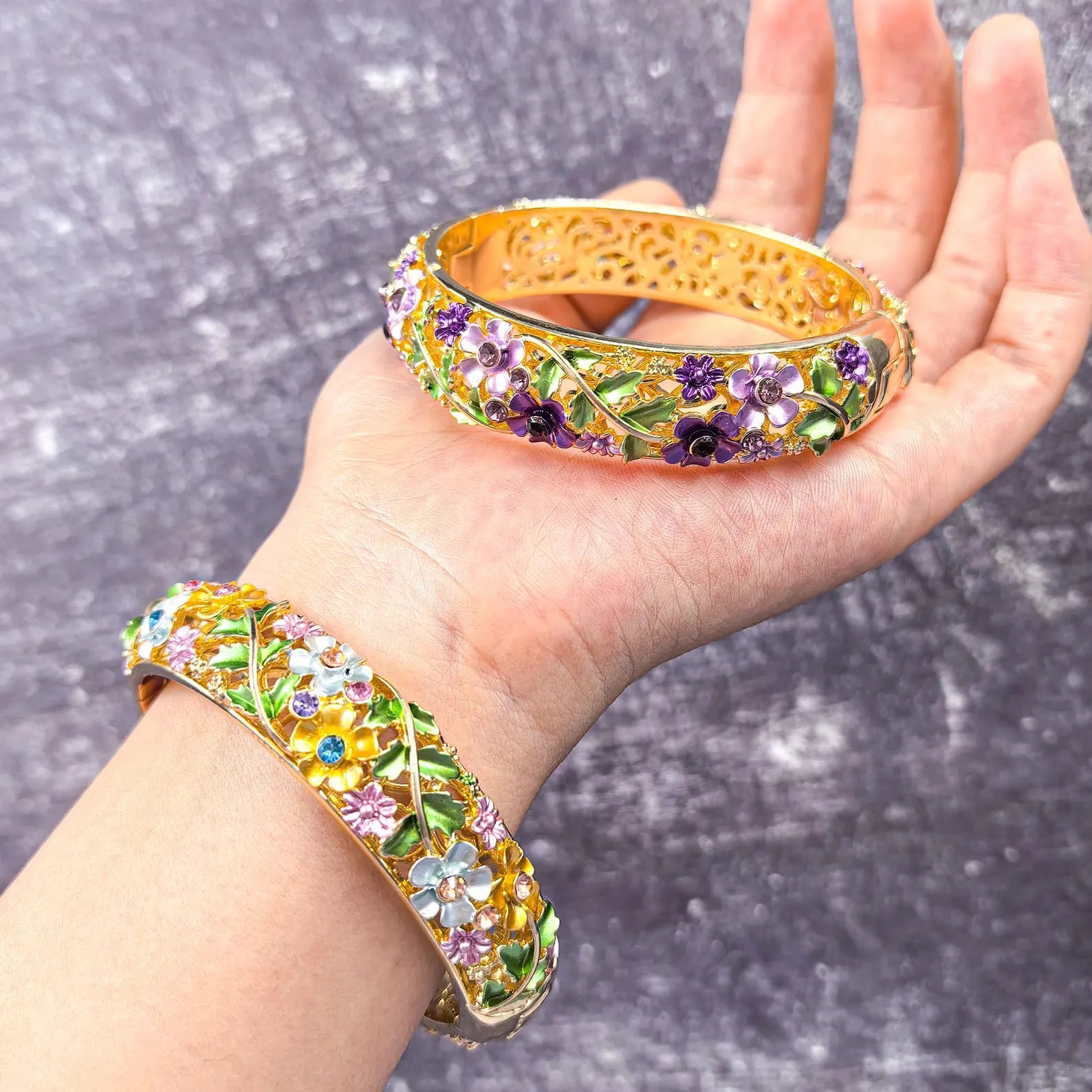 Enchanted Garden Floral Bracelet