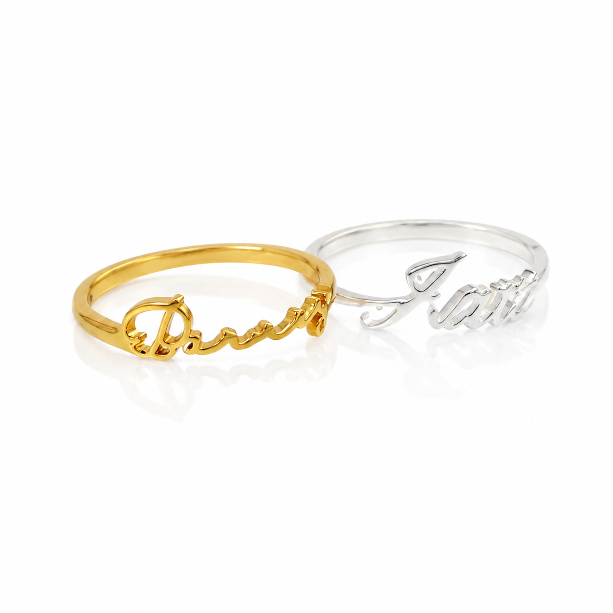 Bold Name Ring