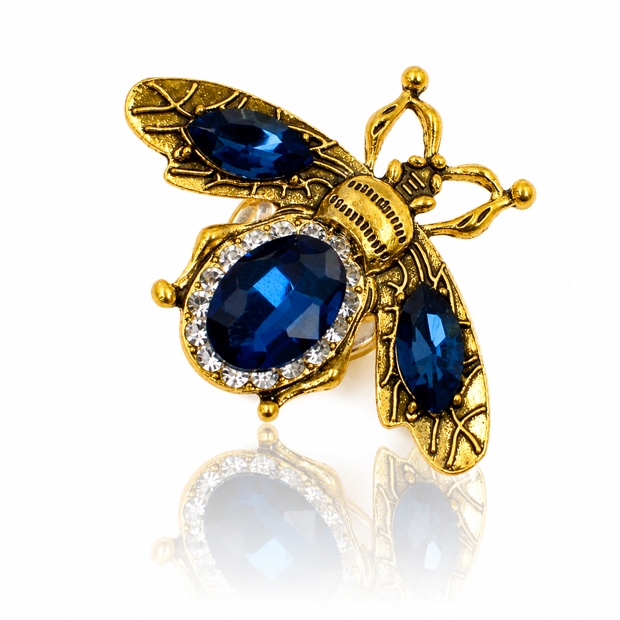 Sapphire Queen Bee Button Cover