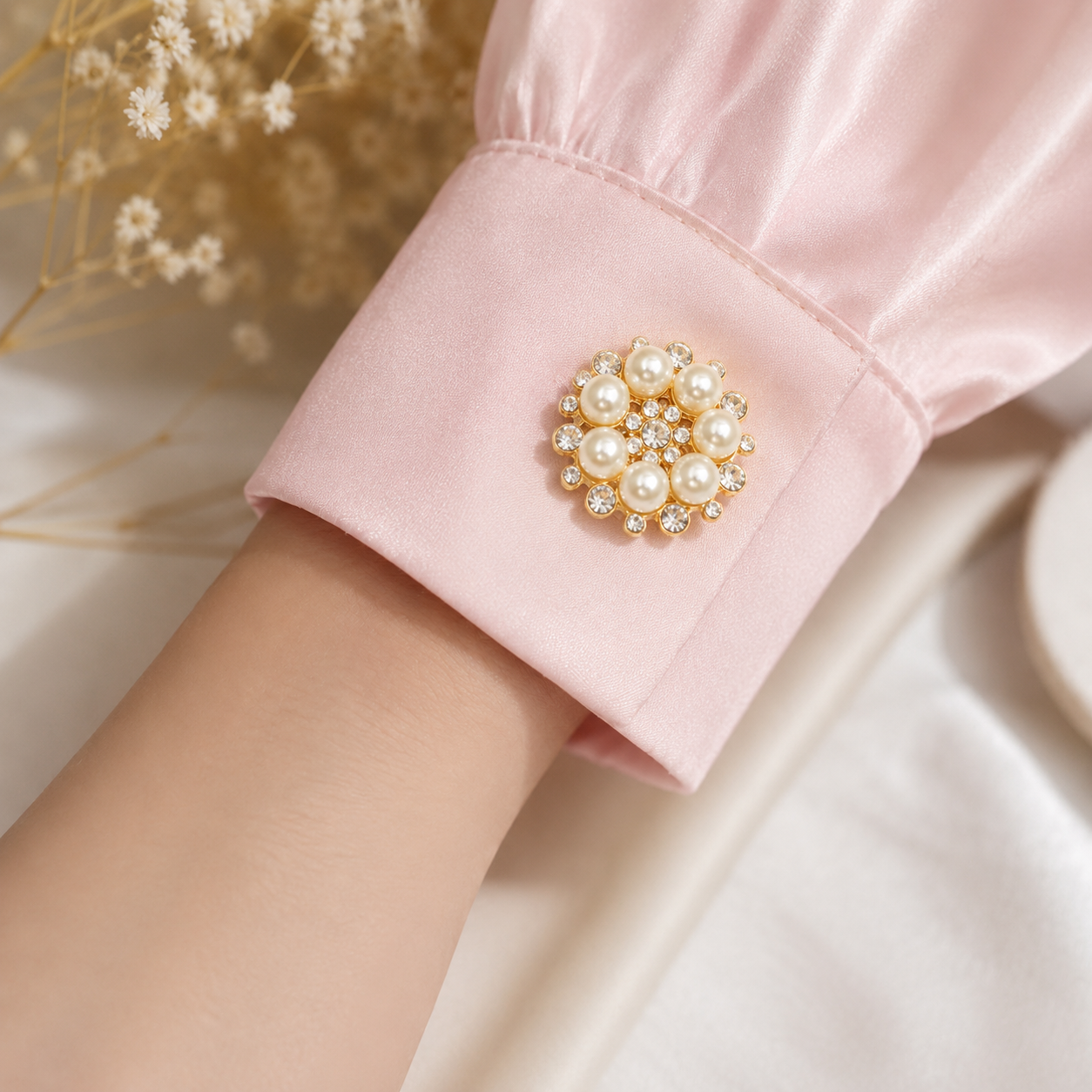 Royale Blossom Button Cover