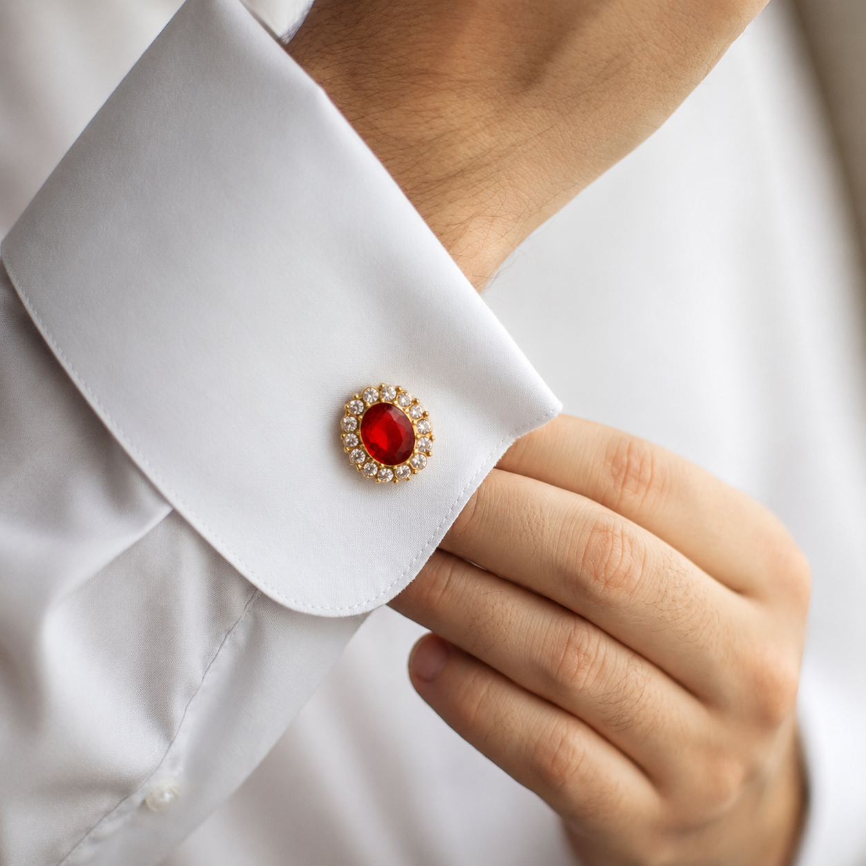 Royal Ruby Button Cover