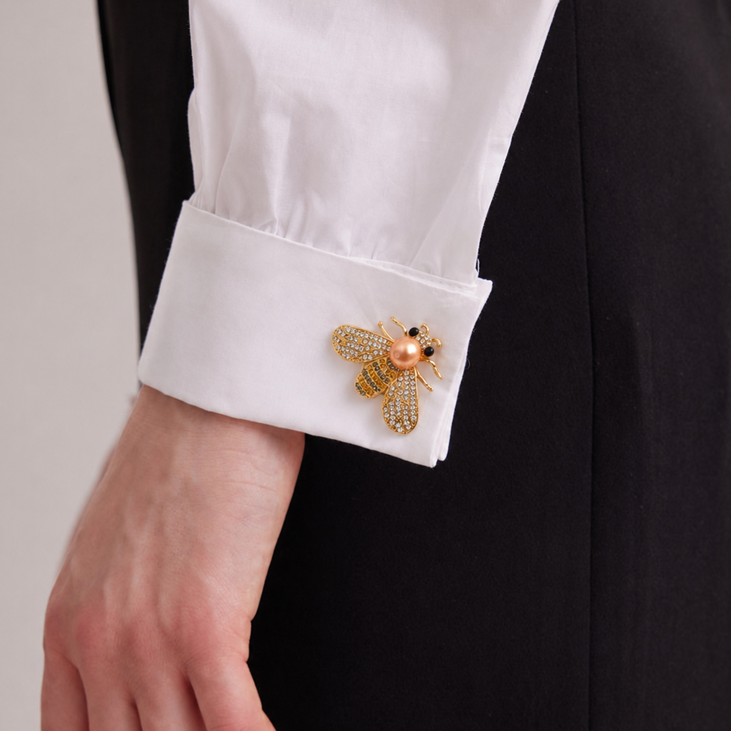 Pearl & Pollen Button Cover