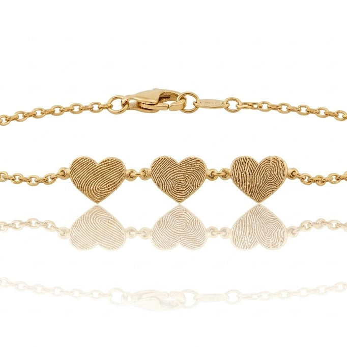Fingerprint Heart Bracelet