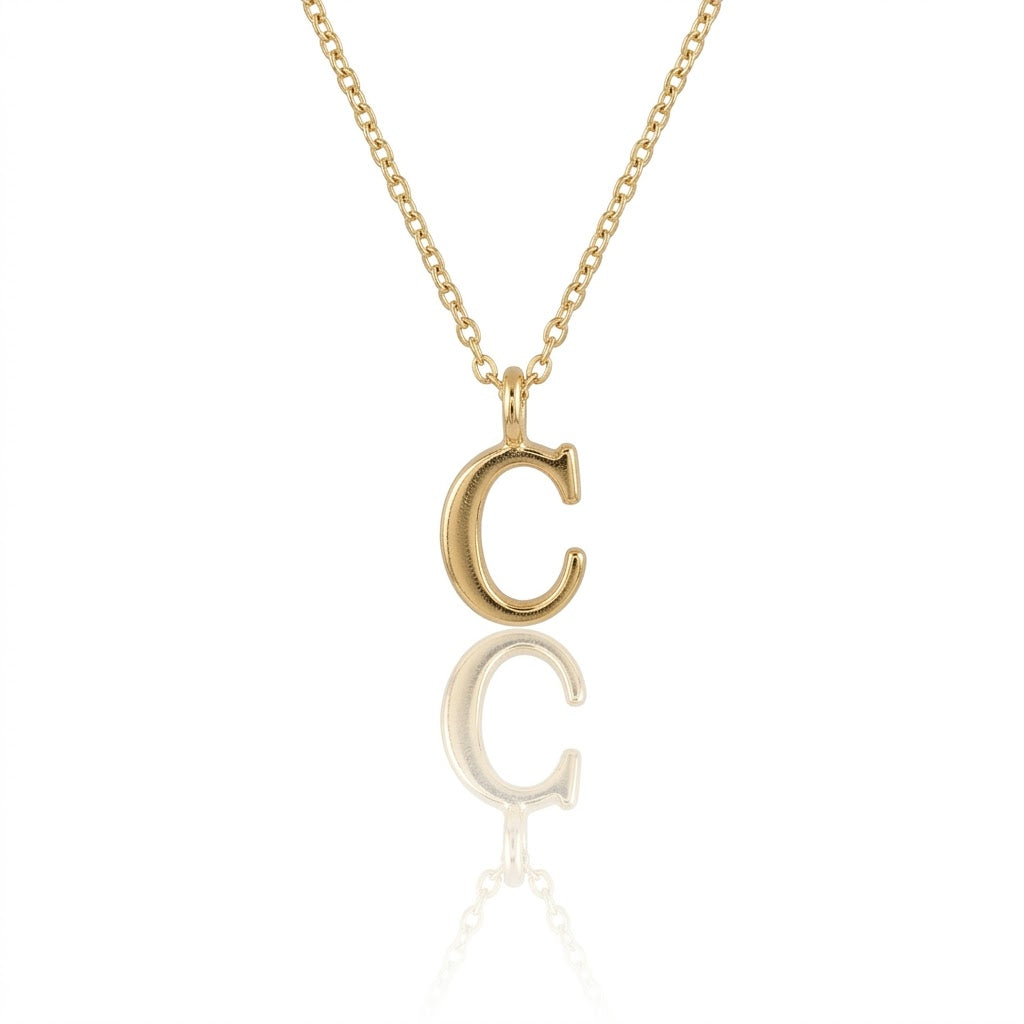 Initial Necklace Men