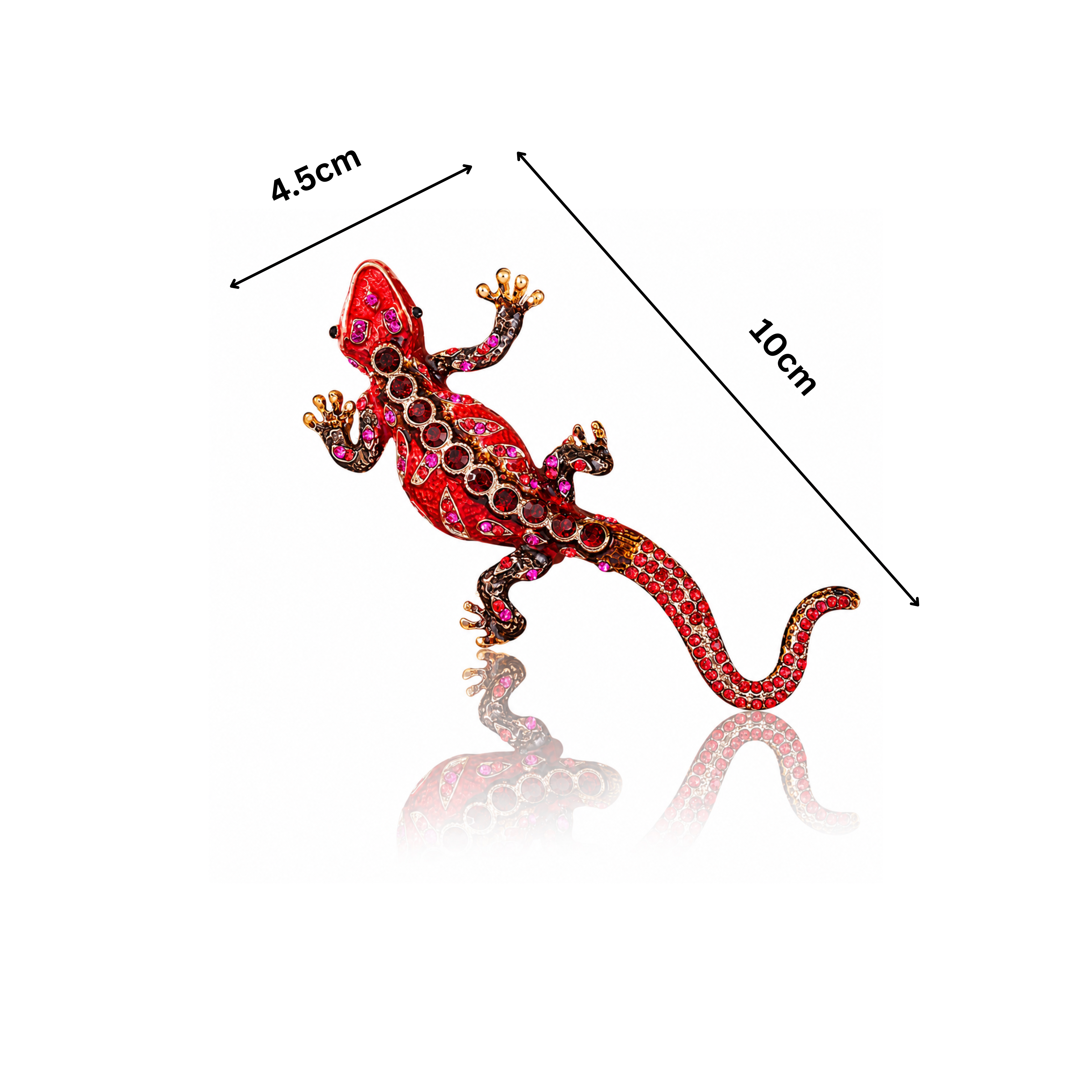Velvet Chameleon Brooch