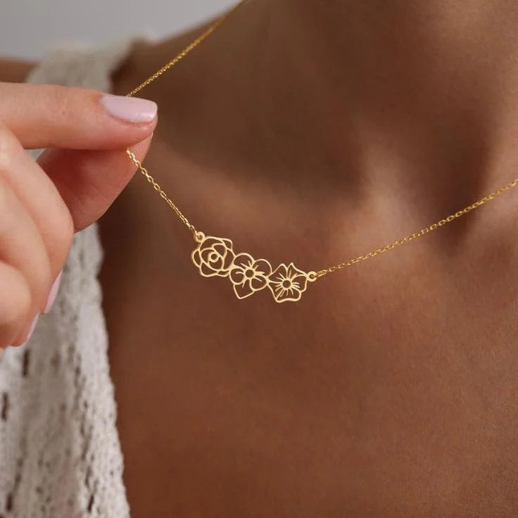 Birth Flower Necklace