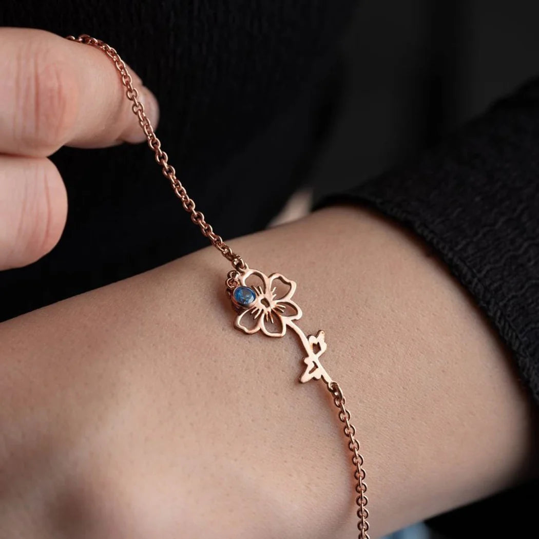 Birth Flower Bracelet