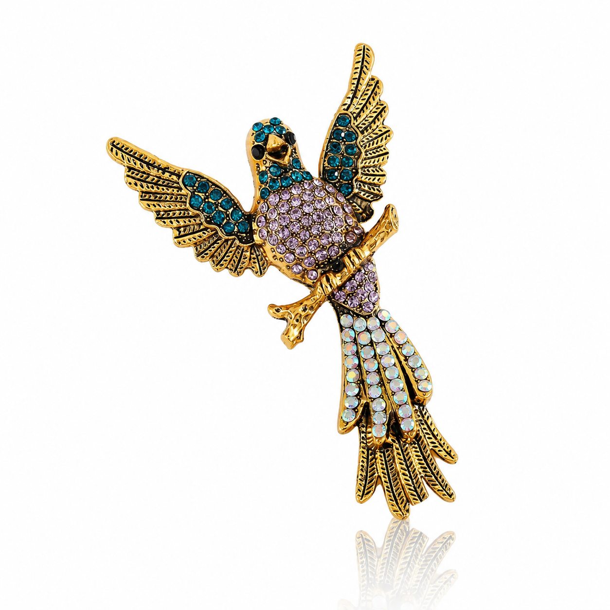 Royal Azure Bird Brooch