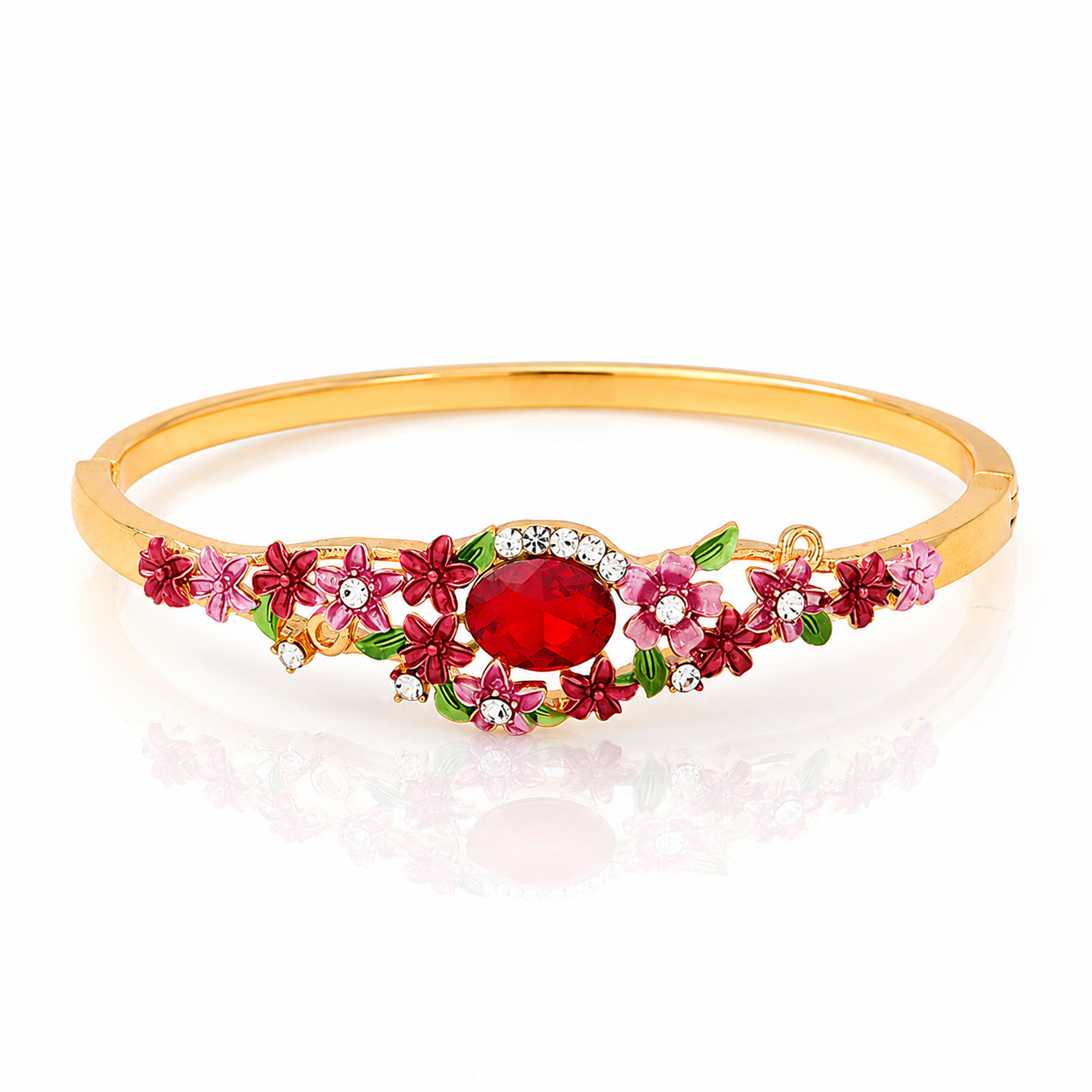 Ruby Garden Floral Bracelet