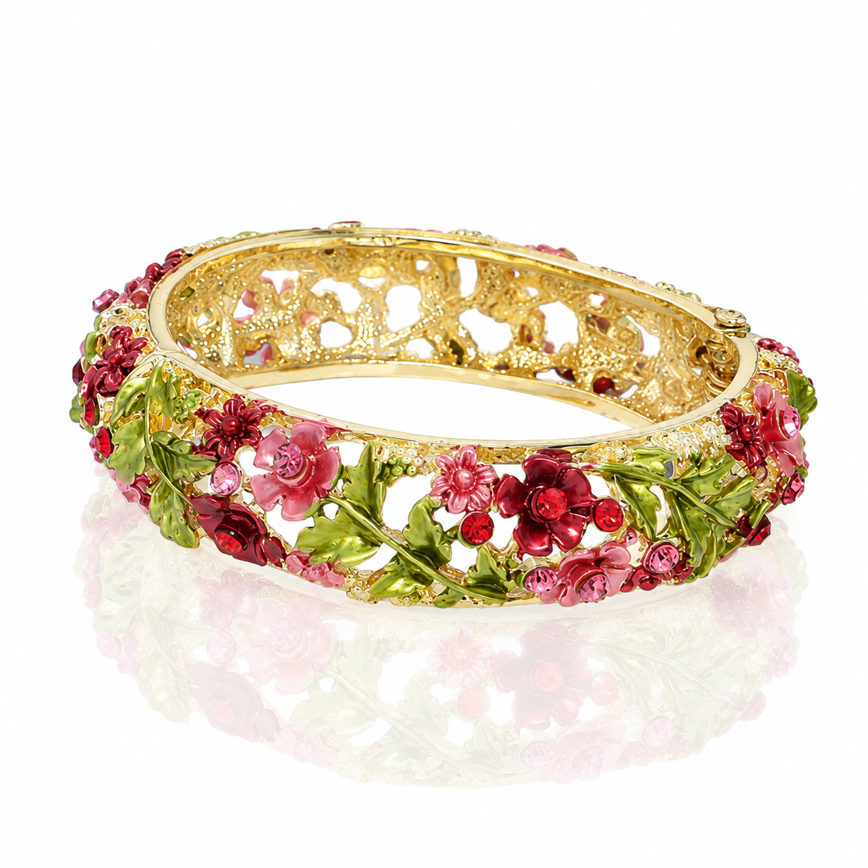 Crimson Rose Garden Bracelet