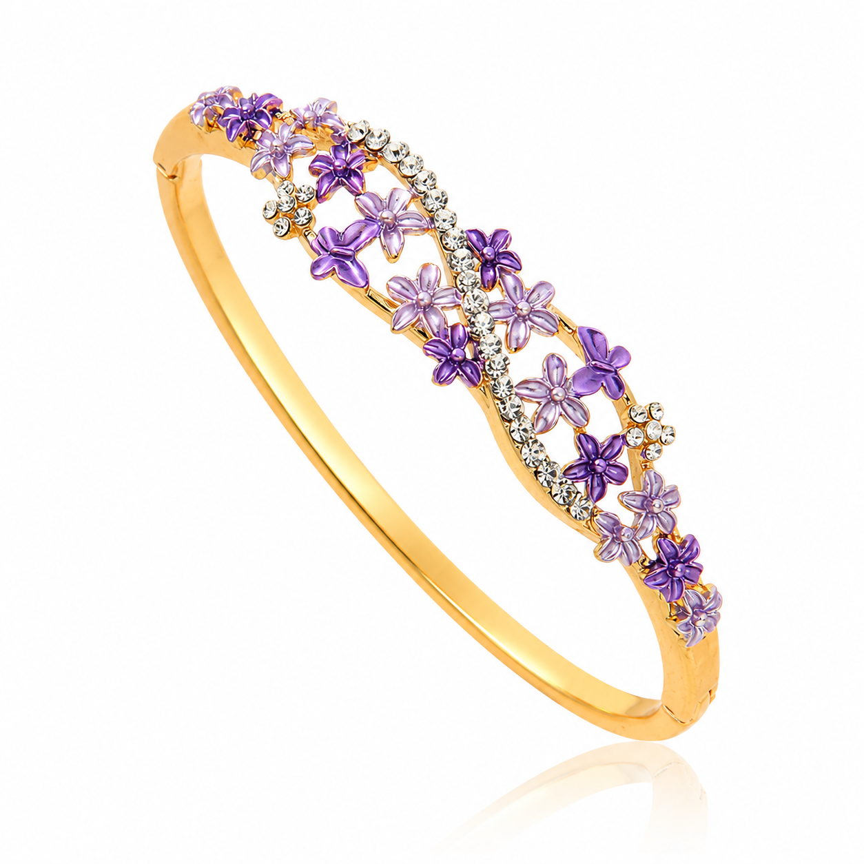 Lavender Bloom Floral Bracelet