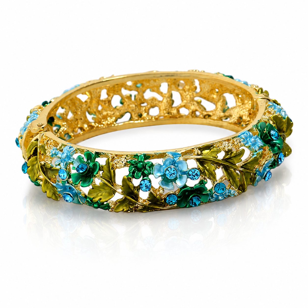 Azure Garden Floral Bracelet
