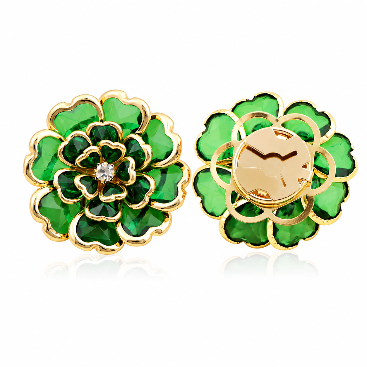 Emerald Majesty Button Cover