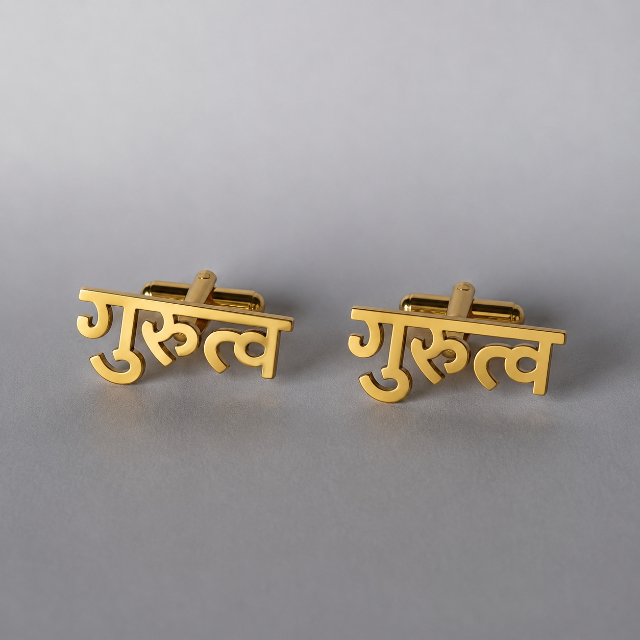 Personalised Hindi Name Cufflinks
