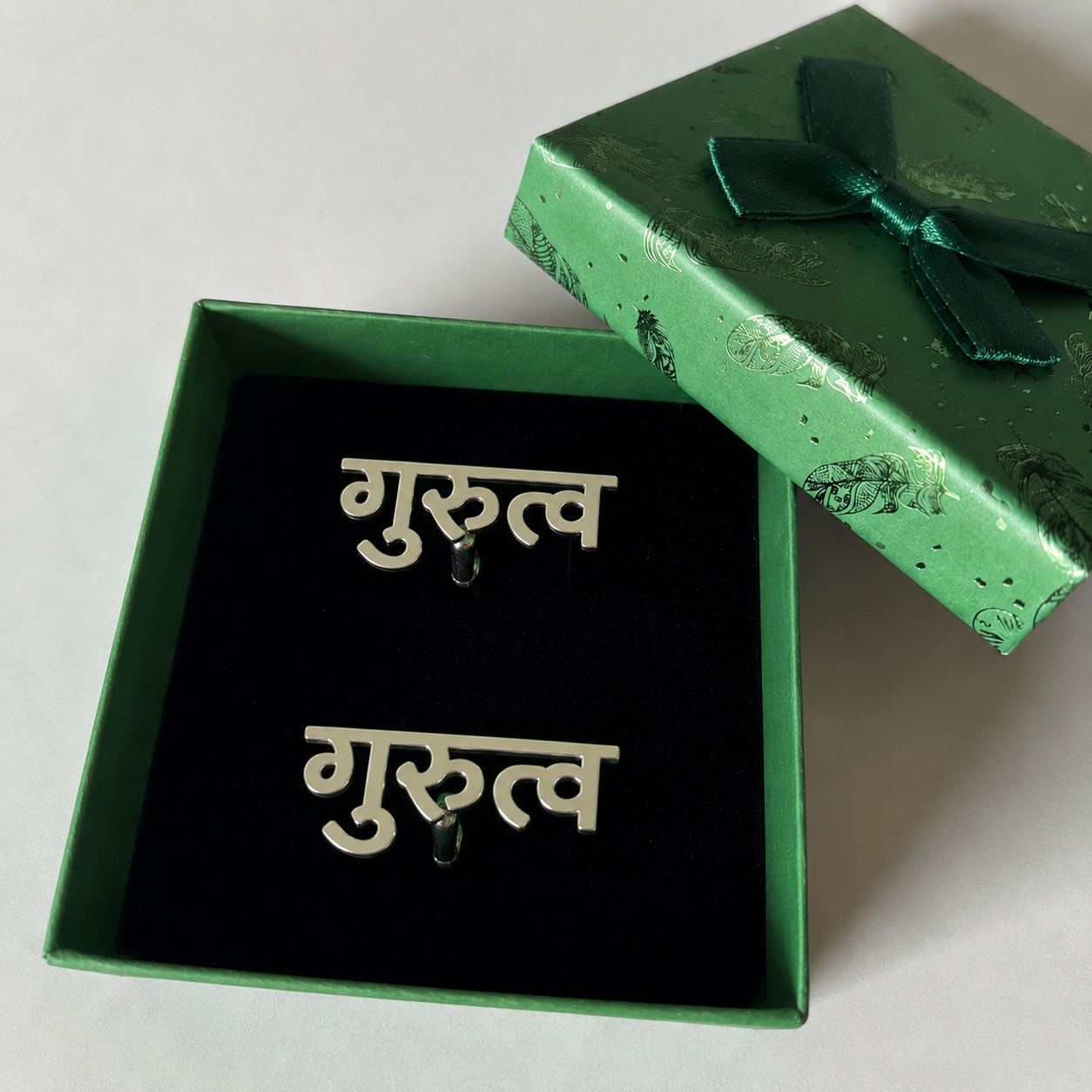 Personalised Hindi Name Cufflinks