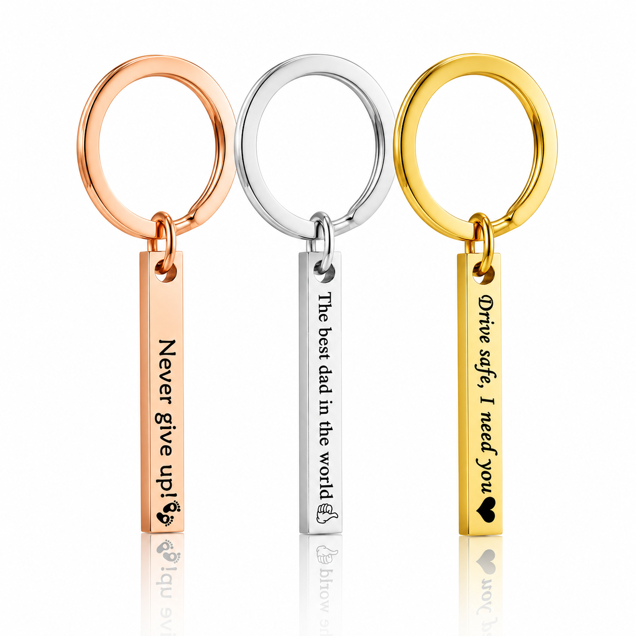 Personalised Bar Keyring