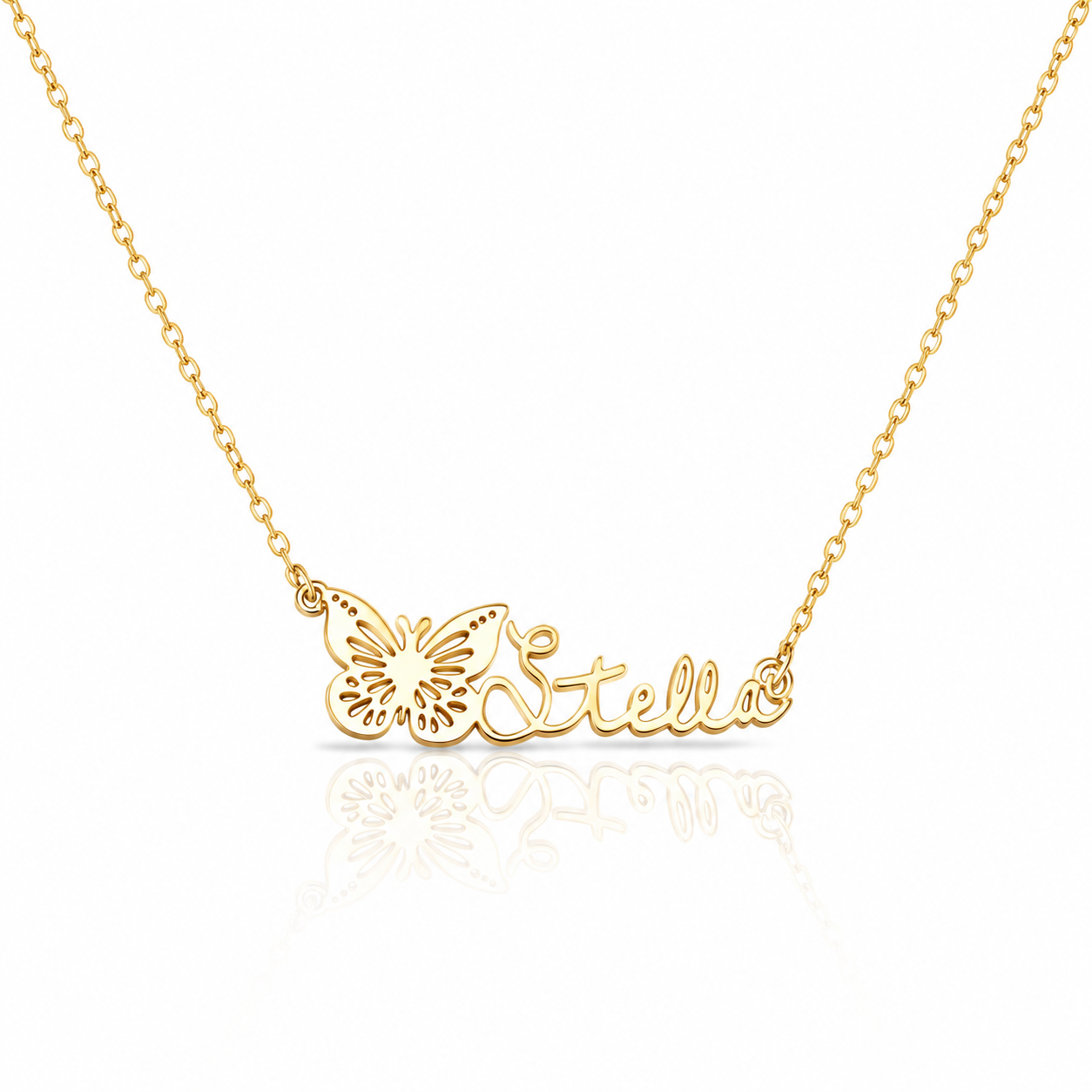 Butterfly Name Necklace
