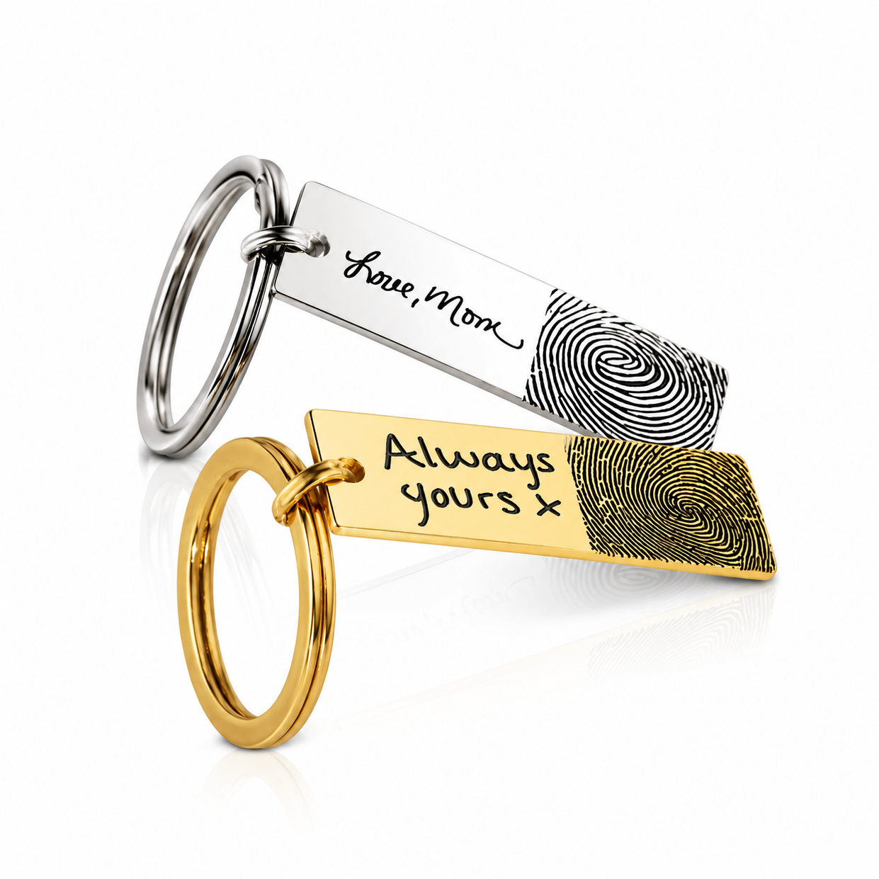 Fingerprint Bar Keychain