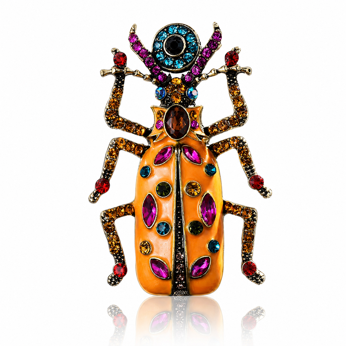 Imperial Jewel Beetle Brooch Pin