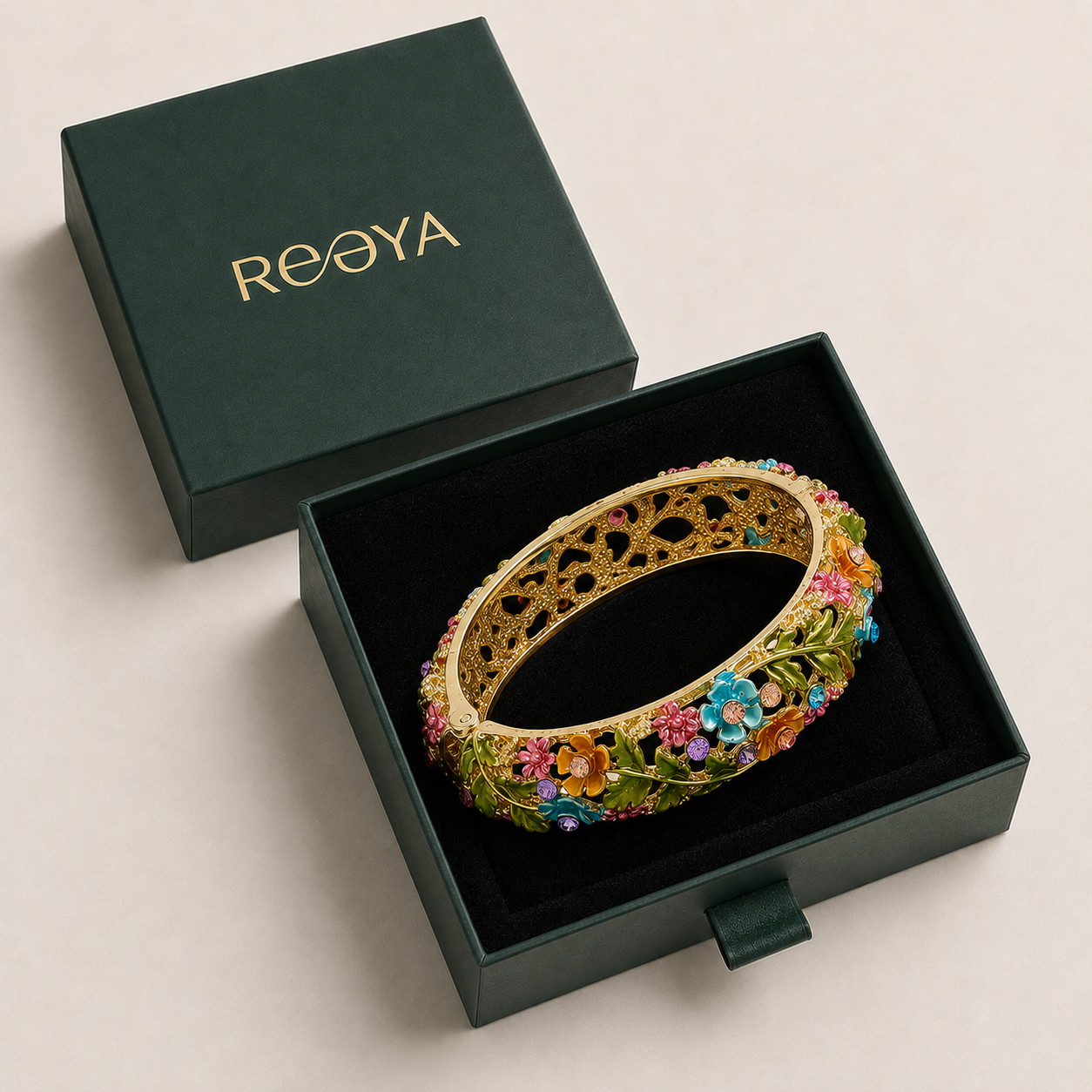 Enchanted Garden Floral Bracelet