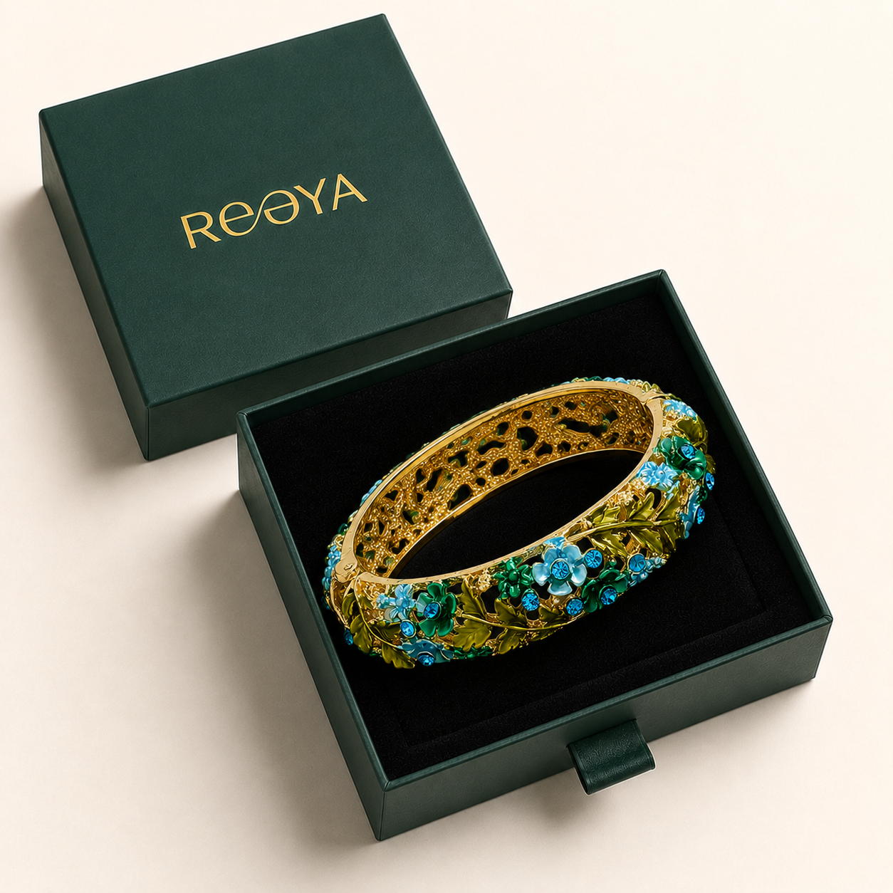 Azure Garden Floral Bracelet