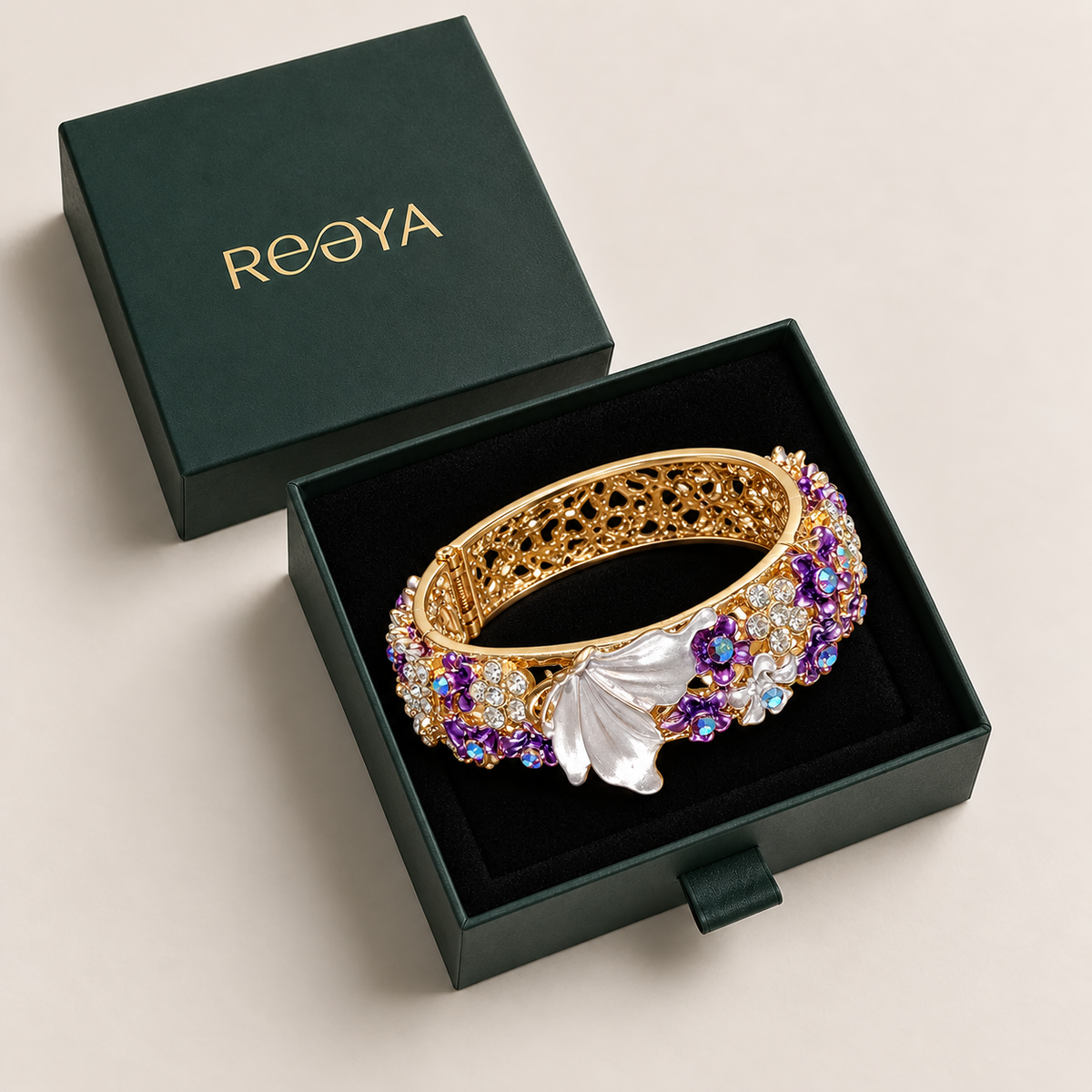 Violet Leaf Bracelet