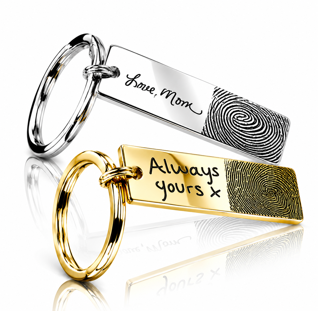 Fingerprint Bar Keychain