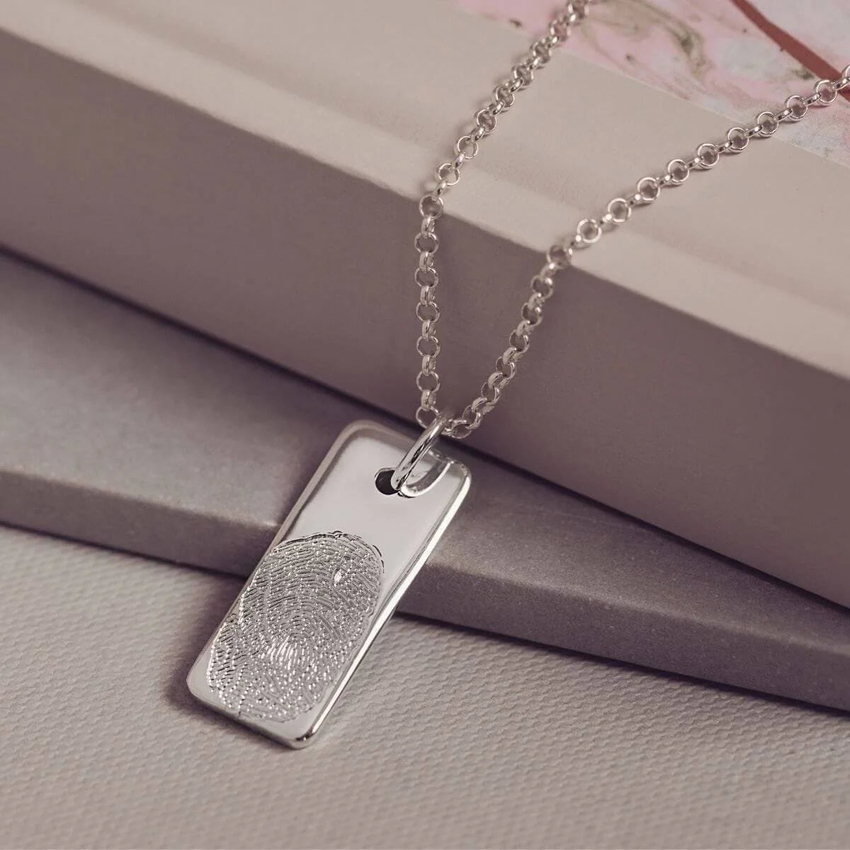 Fingerprint Tag Necklace
