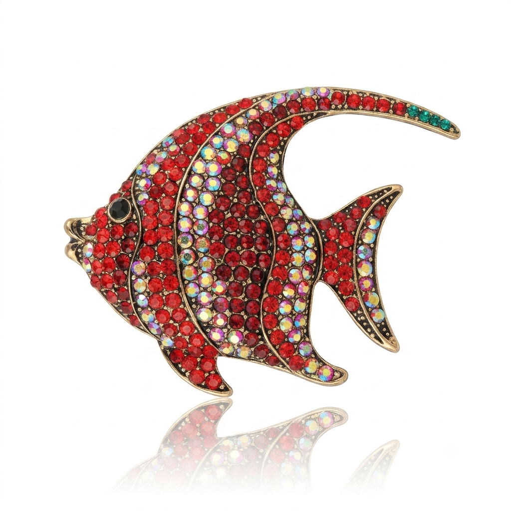 Royal Tropical Fish Brooch Pin