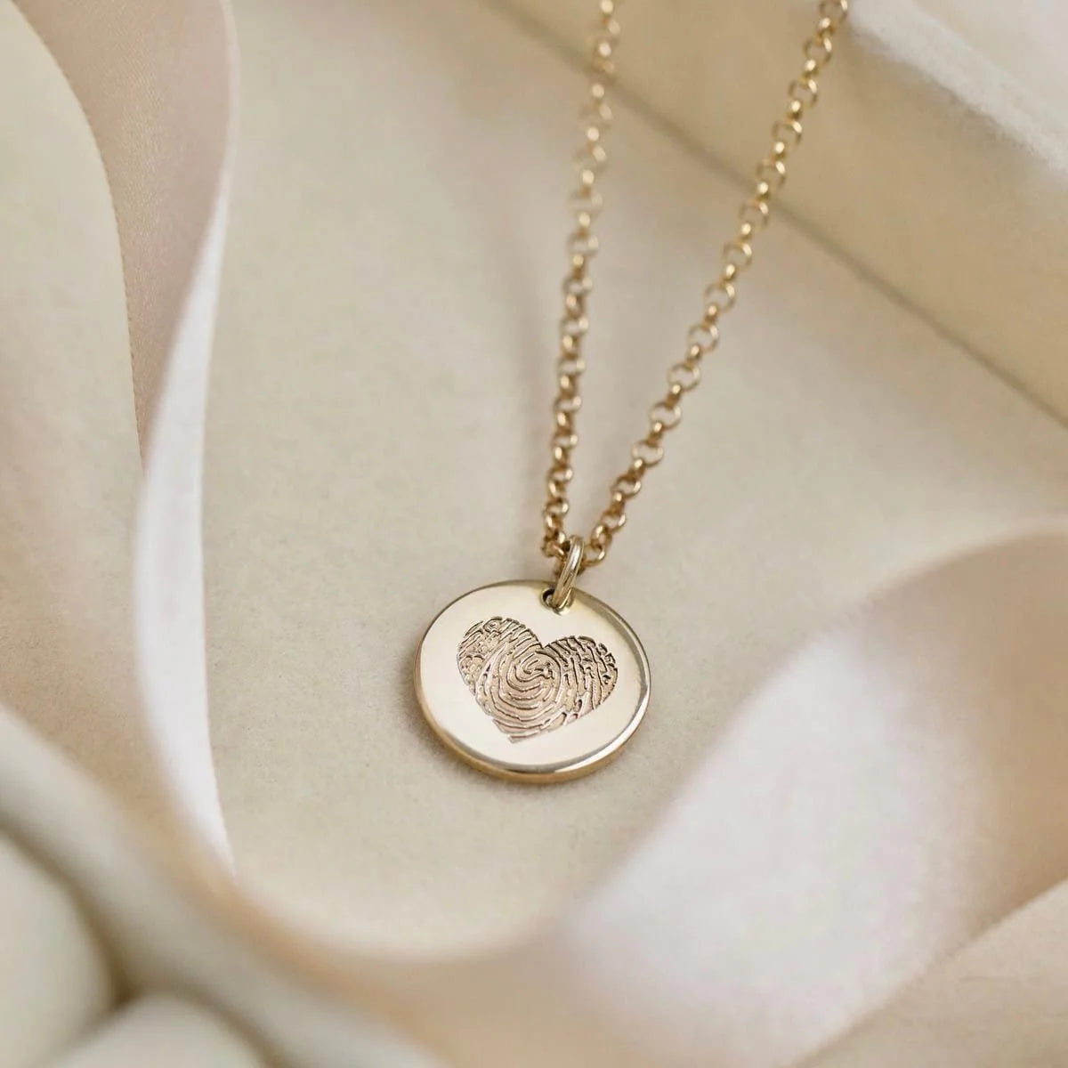 Fingerprint Heart Necklace