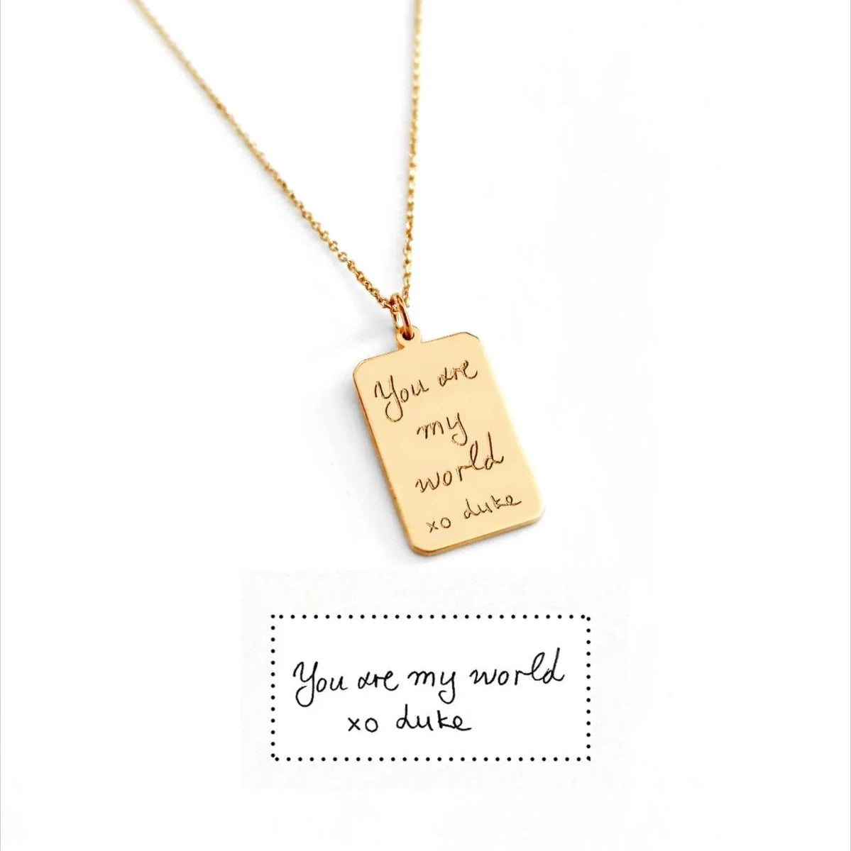 Note From Heart Necklace
