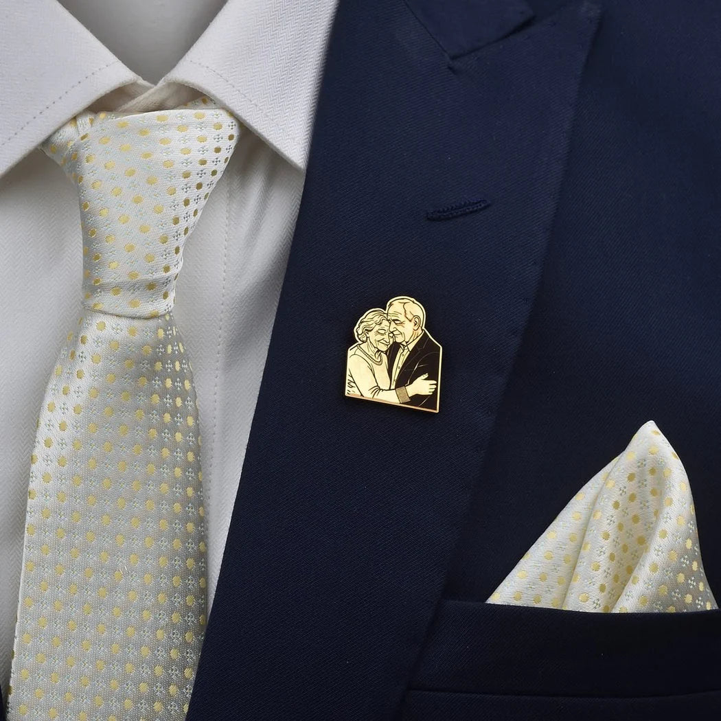 Personalised Portrait Brooch
