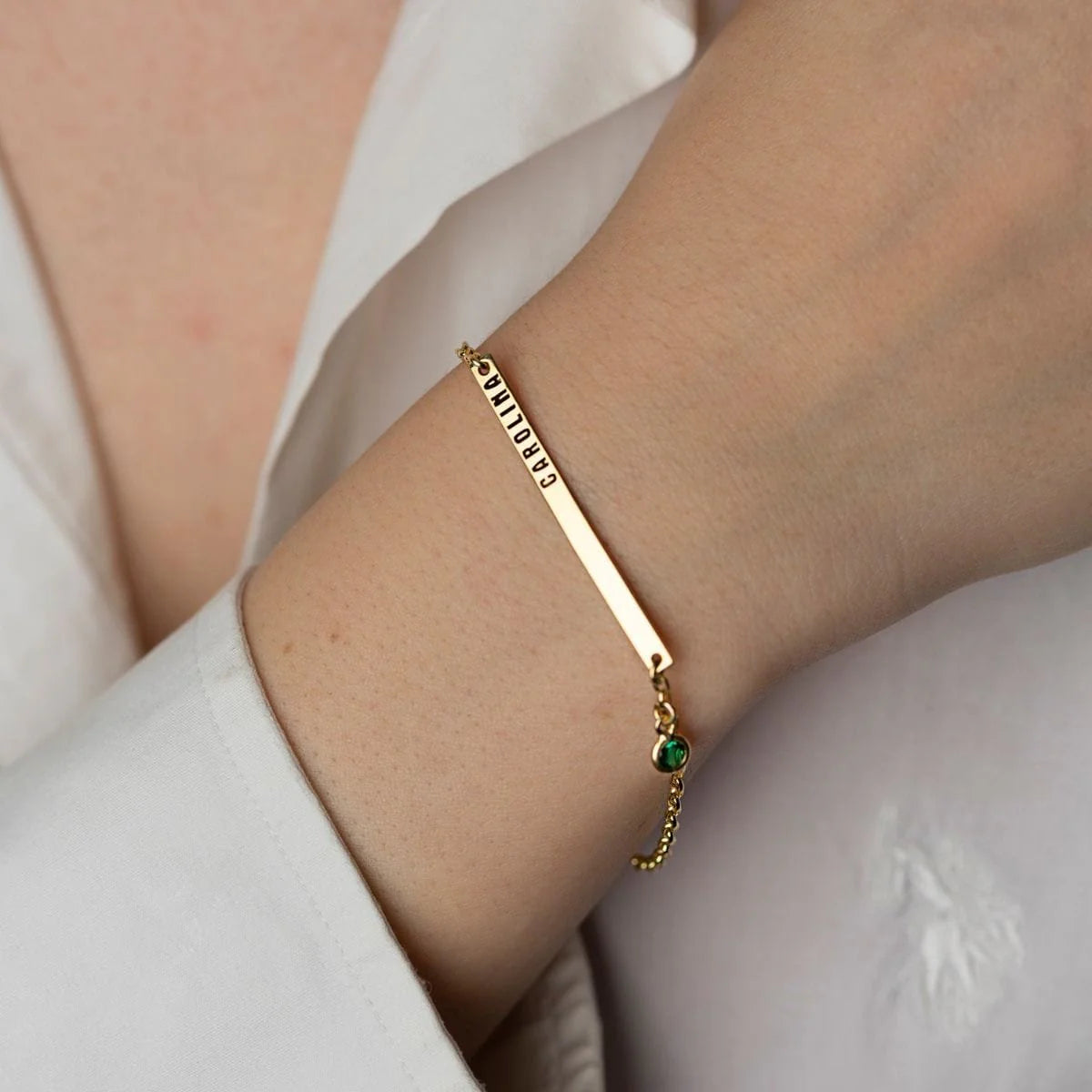 Birthstone Bar Bracelet