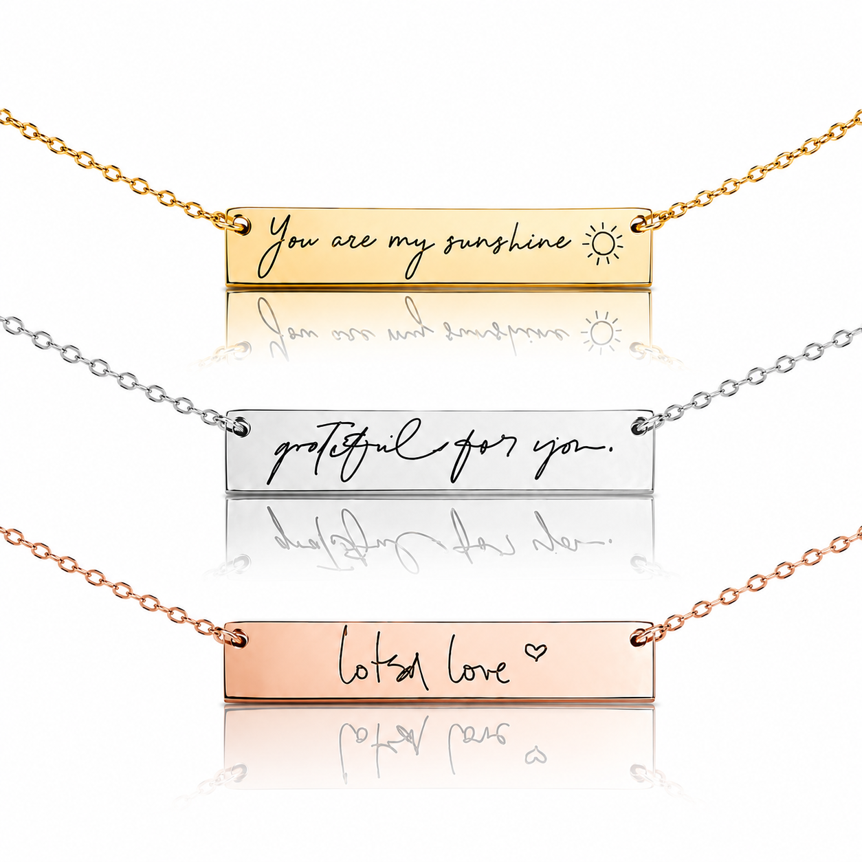 Message Bar Necklace