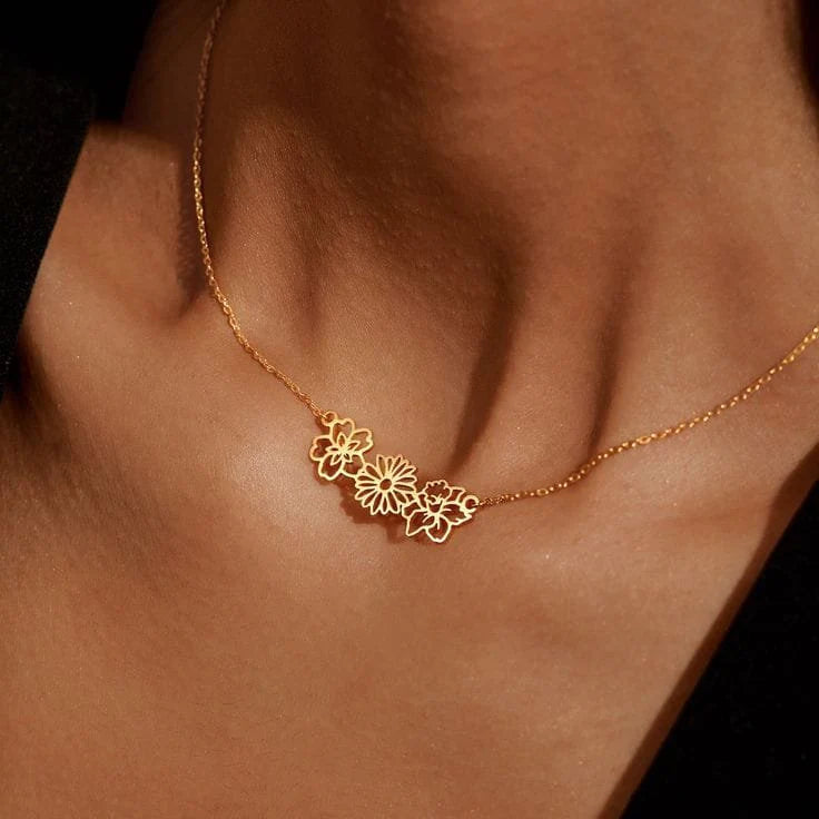 Birth Flower Necklace
