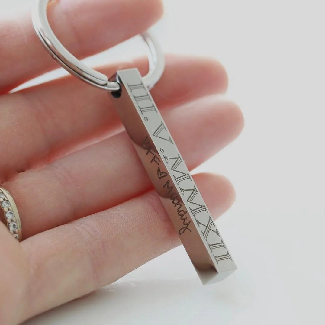 Personalised Bar Keyring