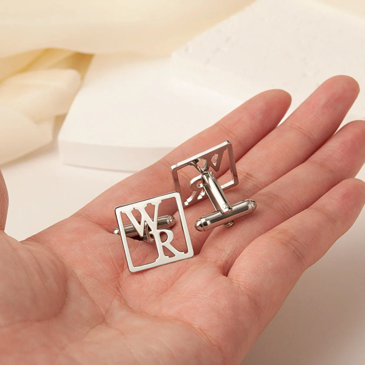 Groomsmen Initial Cufflinks