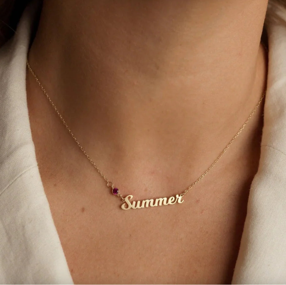 Bloom Name Necklace