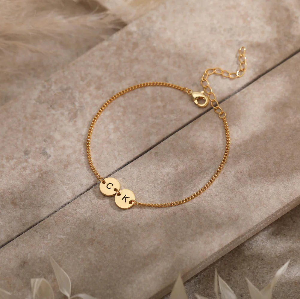 Dual Initial Bracelet